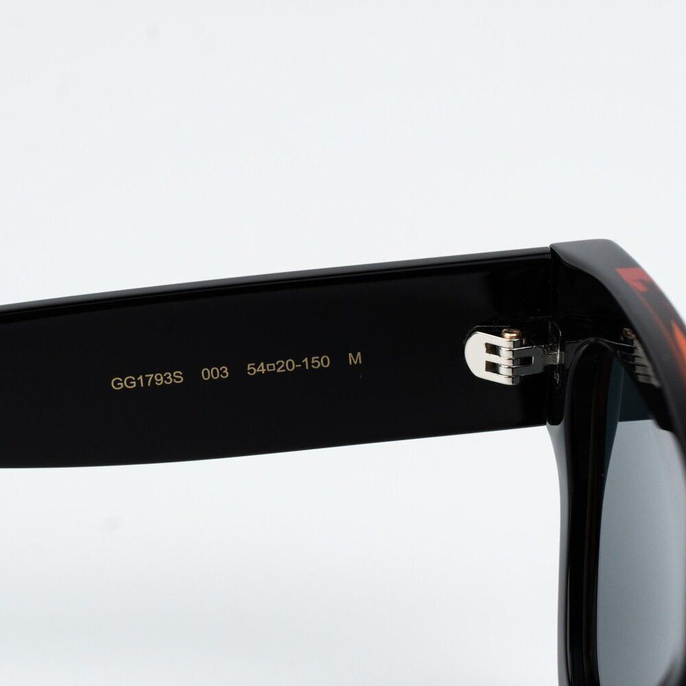 Gucci Women Sunglasses Black Blue Square GG1793S 003 NEW AUTHENTIC - Picture 7 of 11